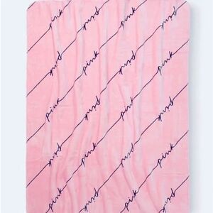 Victoria’s Secret Pink Logo Sherpa Blanket
